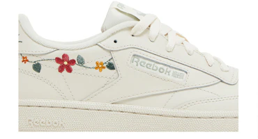 Order 女款 Reebok Club C 85 刺繡花卉 - 骨色復古綠 100202098