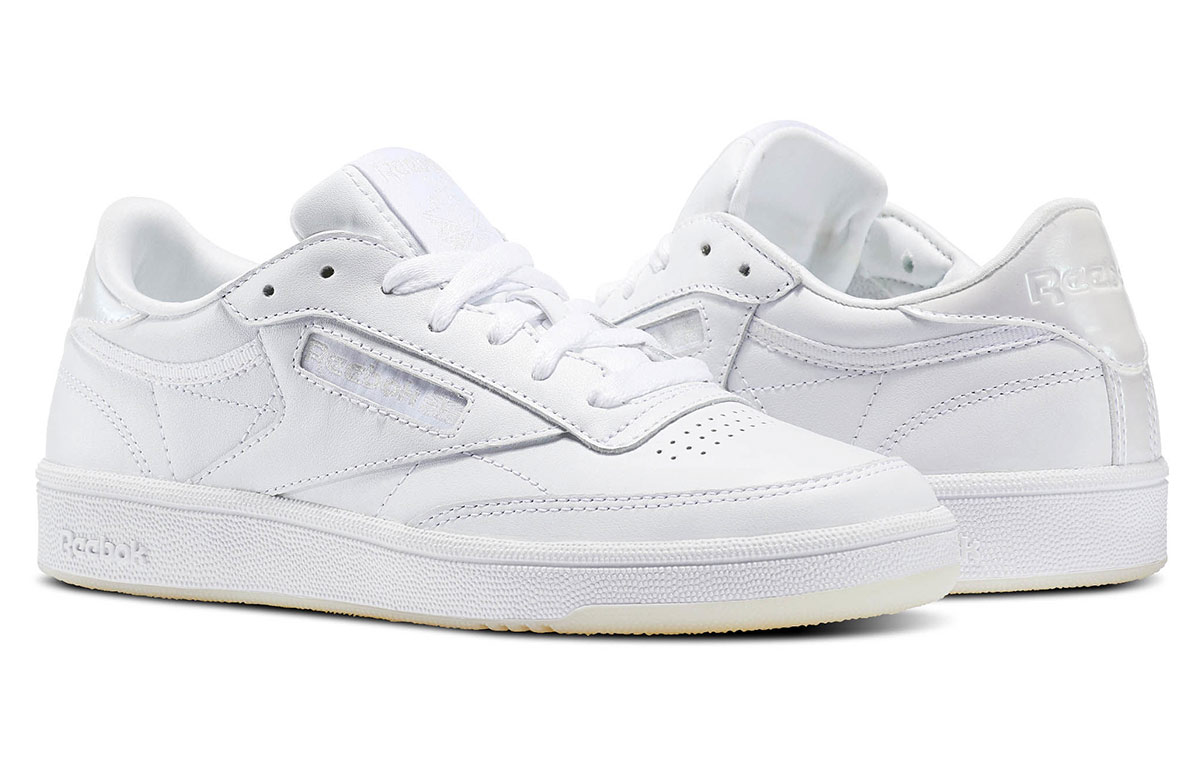Lookbook Reebok Club C 85 女款 純白色 帆布鞋
