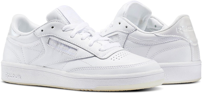 Reebok Club C 85 女款 純白色 帆布鞋 Lookbook Reebok Club C 85 女款 純白色 帆布鞋