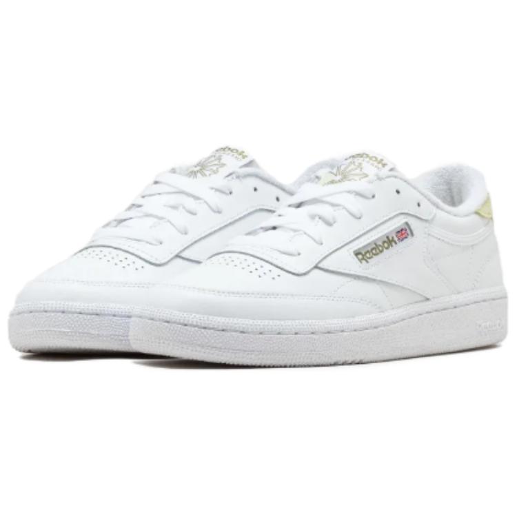 Lookbook Reebok Club C 85 防滑耐磨 低筒 滑板鞋 女款 白綠