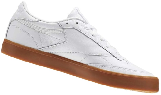 Reebok Club C 85 輕便舒適 低筒休閒板鞋 女款 白棕 Shop Reebok Club C 85 輕便舒適 低筒休閒板鞋 女款 白棕