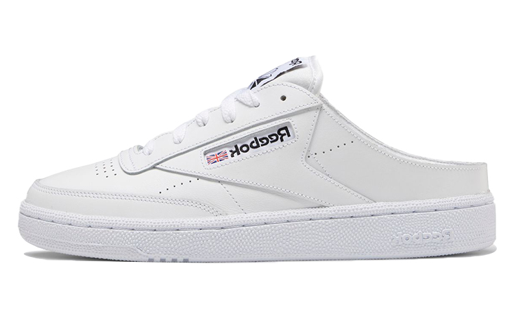 (W) Reebok Club C 85 Mule Slip-On Shoes White