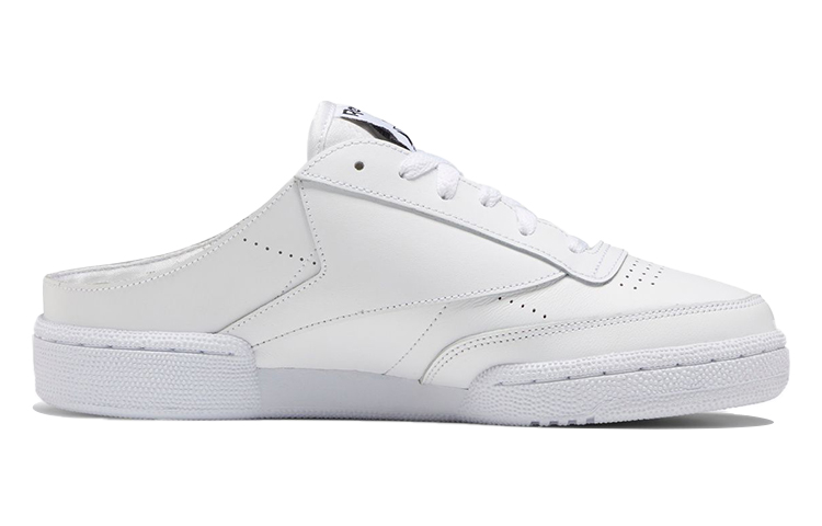 (W) Reebok Club C 85 Mule Slip-On Shoes White 圖 2