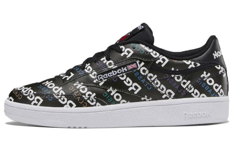 (Women) Reebok Club C 85 Retro Casual Skateboarding Shoes Black White DV7307