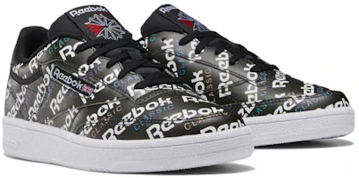 Lookbook (W) Reebok Club C 85 Retro Chaussures Skateboard Noir Blanc DV7307
