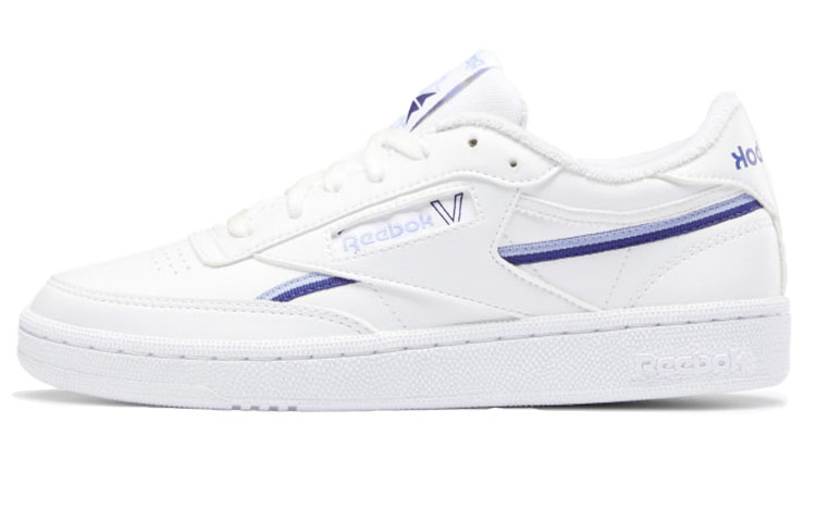 (Women) Reebok Club C 85 Vegan Cloud White Bold Purple GX7571