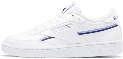 (Women) Reebok Club C 85 Vegan Cloud White Bold Purple GX7571 (Women) Reebok Club C 85 Vegan Cloud White Bold Purple GX7571