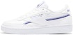 (W) Reebok Club C 85 Vegan Putih Awan Ungu Bold GX7571
