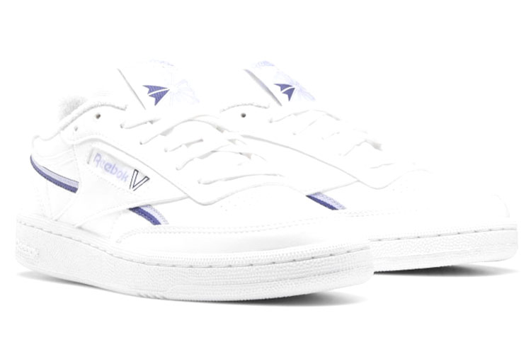 Lookbook (W) Reebok Club C 85 Végan Blanc Nuage Violet Bold GX7571