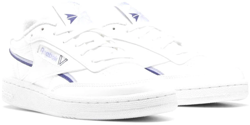 (W) Reebok Club C 85 Végan Blanc Nuage Violet Bold GX7571 Lookbook (W) Reebok Club C 85 Végan Blanc Nuage Violet Bold GX7571