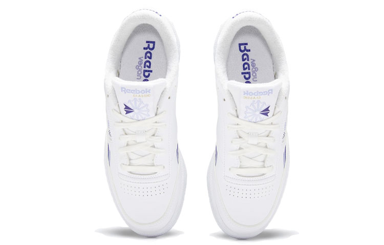 Shop (W) Reebok Club C 85 Végan Blanc Nuage Violet Bold GX7571