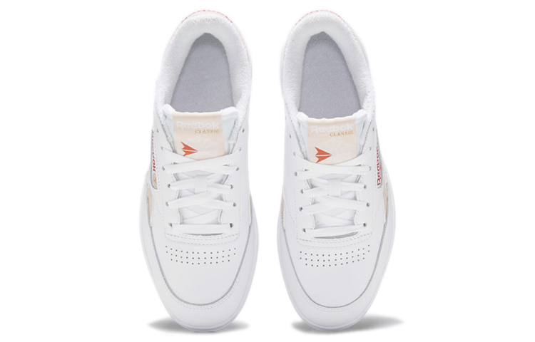 Shop (W) リーボック クラブC 白オレンジ (Rībōkku Kurabu C Shiro Orenji) GX9493