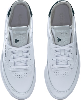 Reebok Club C Clean 防滑耐磨 低筒 板鞋 女款 白綠 Shop Reebok Club C Clean 防滑耐磨 低筒 板鞋 女款 白綠