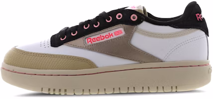 (Women) Reebok Club C Double 'Grey White Black' G58721 (Women) Reebok Club C Double 'Grey White Black' G58721