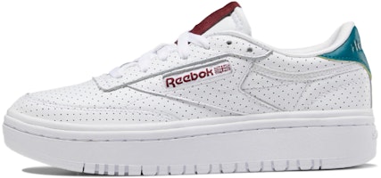 (Women) Reebok Club C Double 'White Burgundy' EG5991 (Women) Reebok Club C Double 'White Burgundy' EG5991