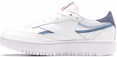 (Women) Reebok Club C Double 'White Grey' FY5165 (Women) Reebok Club C Double 'White Grey' FY5165