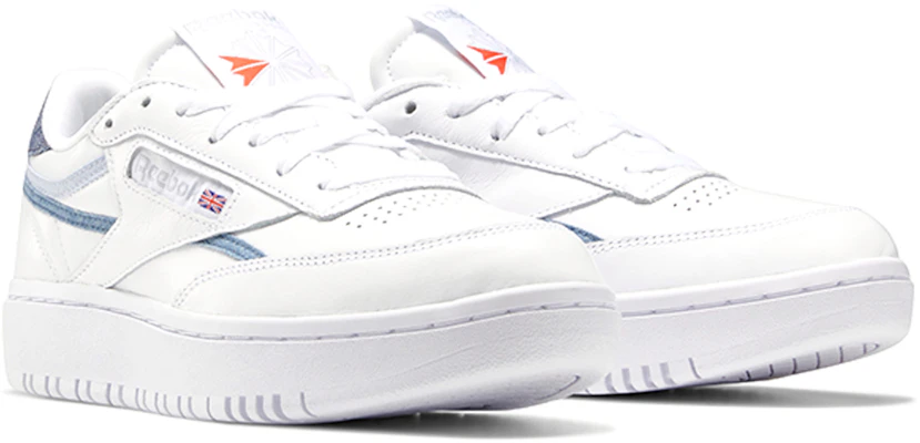 (W) Reebok Club C Double 'Blanco Gris' FY5165 Lookbook (W) Reebok Club C Double 'Blanco Gris' FY5165