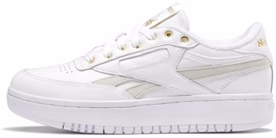 (Women) Reebok Club C Double 'White Grey Gold' GZ9930 (Women) Reebok Club C Double 'White Grey Gold' GZ9930