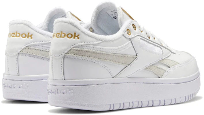 (W) Reebok Club C Double 'Blanco Gris Oro' GZ9930 Shop (W) Reebok Club C Double 'Blanco Gris Oro' GZ9930