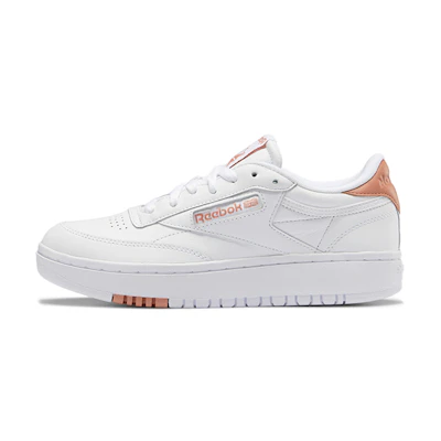 (W) Reebok Club C Double Running Shoes White/Orange