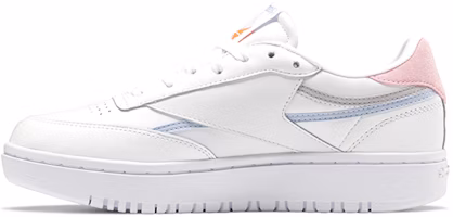 (Women) Reebok Club C Double 'White Orange Grey' FY5166 (Women) Reebok Club C Double 'White Orange Grey' FY5166