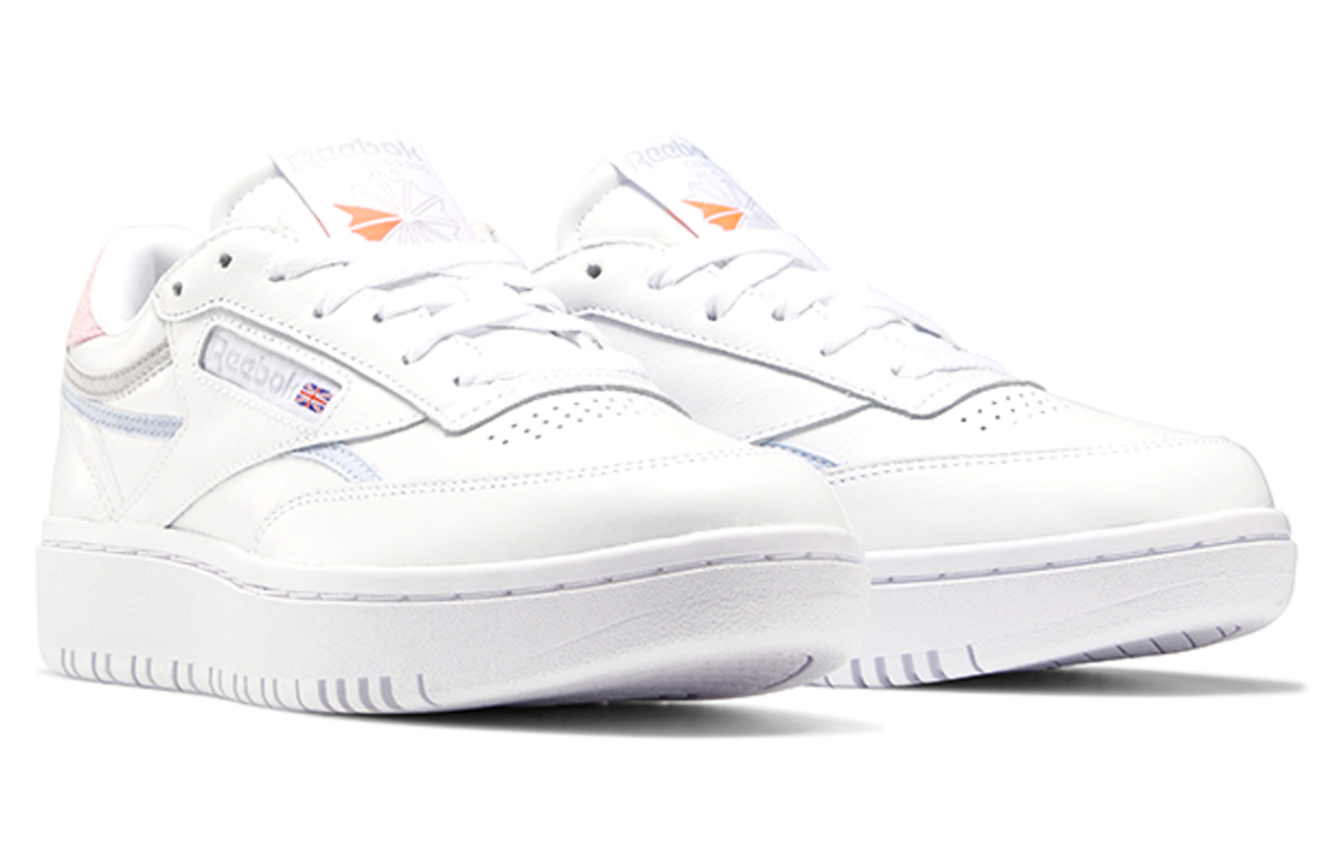 Lookbook (W) Reebok Club C Double 'Blanco Naranja Gris' FY5166