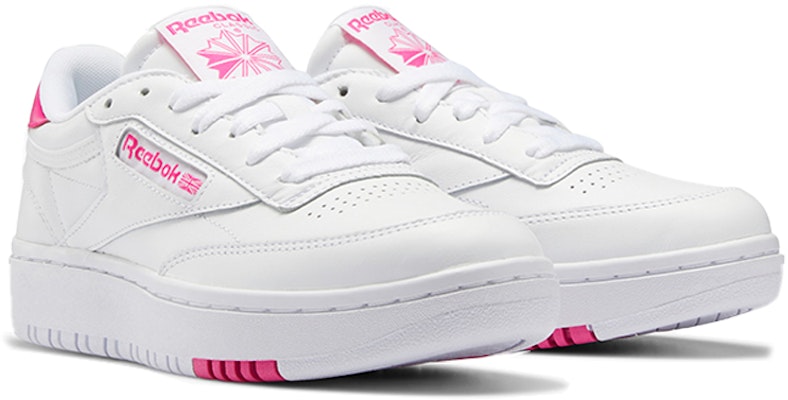 (W) Reebok Club C Double 'Blanco Rosa' FY1074 Lookbook (W) Reebok Club C Double 'Blanco Rosa' FY1074