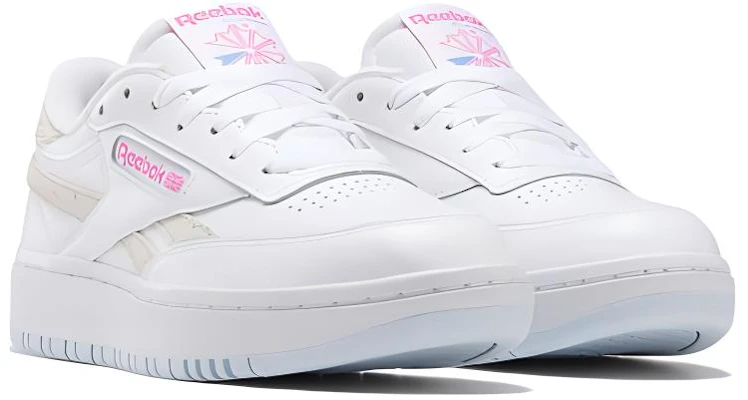 (W) Reebok Club C Double 'Blanco Rosado' GZ3670 Lookbook (W) Reebok Club C Double 'Blanco Rosado' GZ3670