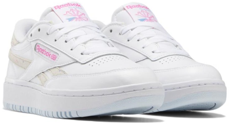 (W) Reebok Club C Double 'Blanco Rosado' GZ3670 Lookbook (W) Reebok Club C Double 'Blanco Rosado' GZ3670