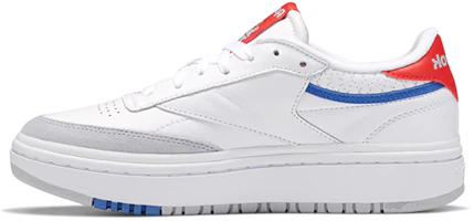 (Women) Reebok Club C Double 'White Red Blue' EG5989 (Women) Reebok Club C Double 'White Red Blue' EG5989