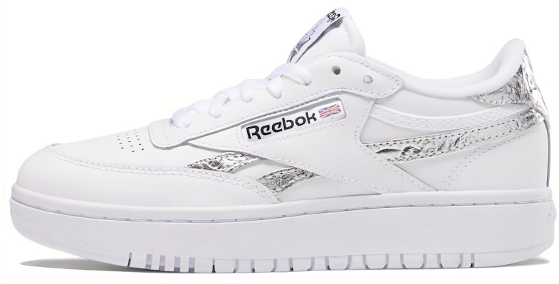 (Women) Reebok Club C Double 'White Silver' FY9541 Buy (Women) Reebok Club C Double 'White Silver' FY9541