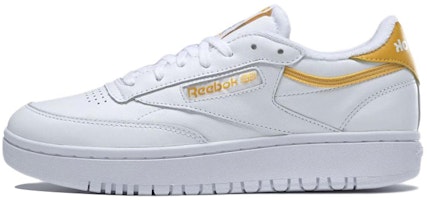 (Women) Reebok Club C Double 'White Yellow' EG9916 (Women) Reebok Club C Double 'White Yellow' EG9916