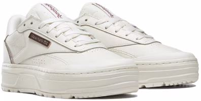 Lookbook Reebok Club C Double Geo 低筒休閒板鞋 女款 米色