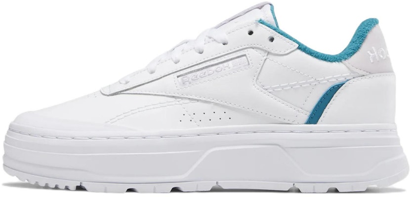 (Women) Reebok Club C Double Geo 'White Seaport Teal' GZ3665 Buy (Women) Reebok Club C Double Geo 'White Seaport Teal' GZ3665