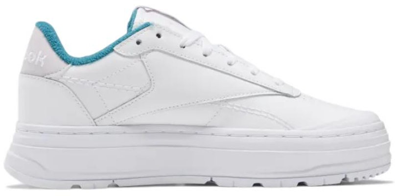 (Women) Reebok Club C Double Geo 'White Seaport Teal' GZ3665 Order (Women) Reebok Club C Double Geo 'White Seaport Teal' GZ3665