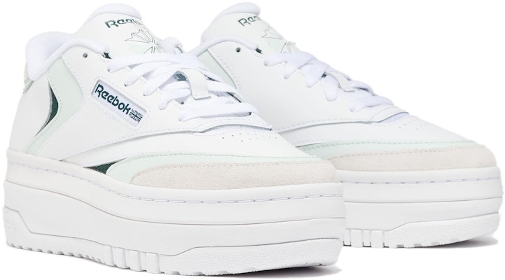 (Women) Reebok Club C Extra 'White Forest Green' 100033107 Lookbook (Women) Reebok Club C Extra 'White Forest Green' 100033107