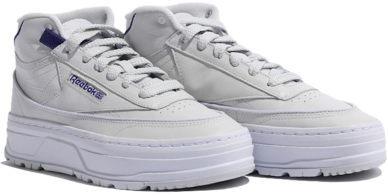 (W) Reebok Club C Geo Mid 'Kelabu Biru' GZ4937 Lookbook (W) Reebok Club C Geo Mid 'Kelabu Biru' GZ4937