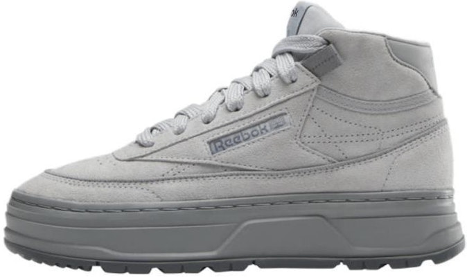 (W) Reebok Club C Geo Mid 'Gris Puro' 100074482 Buy (W) Reebok Club C Geo Mid 'Gris Puro' 100074482