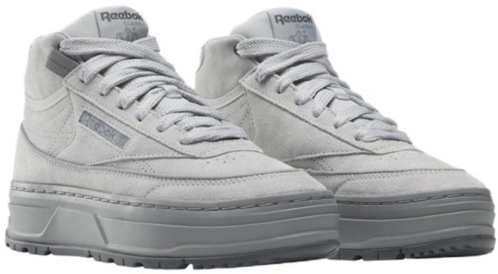 (W) Reebok Club C Geo Mid 'Gris Puro' 100074482 Lookbook (W) Reebok Club C Geo Mid 'Gris Puro' 100074482