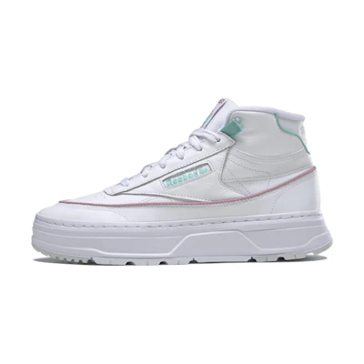 (W) Reebok Club C Geo Mid 'White Green'