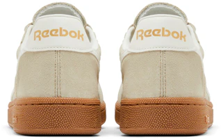 Sizing Reebok 牛分層皮 CLUB C GROUNDS 复古休閒舒適百搭 減震耐磨 低筒 運動鞋 女款 米色