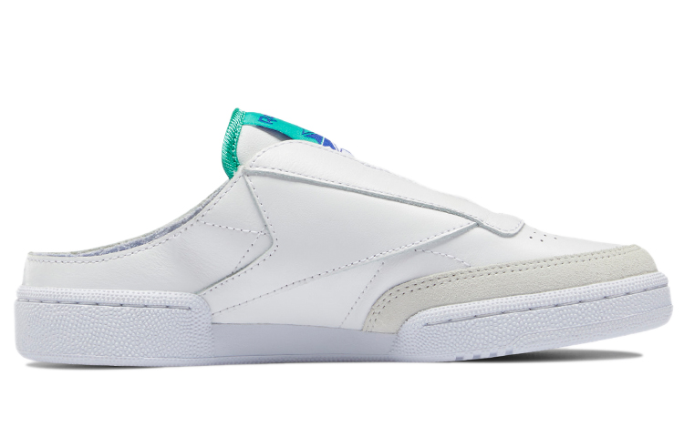 Order Reebok Club C 無鞋帶拖鞋 簡潔舒適 一腳蹬休閒鞋 女款 白綠