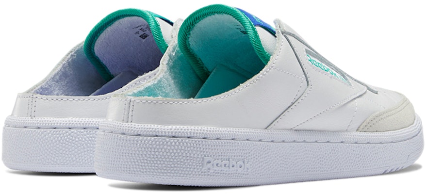 (W) Reebok Club C Tanpa Tali Mule 'Putih Hijau Sederhana' GZ5318 Shop (W) Reebok Club C Tanpa Tali Mule 'Putih Hijau Sederhana' GZ5318