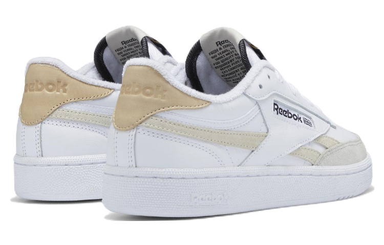 Shop Reebok Club C 復仇 休閒低筒板鞋 女款 白棕色