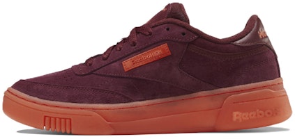 (Women) Reebok Club C Stacked 'Burgundy' FW1262 (Women) Reebok Club C Stacked 'Burgundy' FW1262