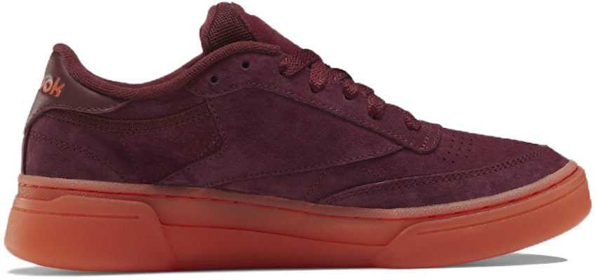 (W) Reebok Club C Stacked 'Burgundy' Merah Marun FW1262 Order (W) Reebok Club C Stacked 'Burgundy' Merah Marun FW1262