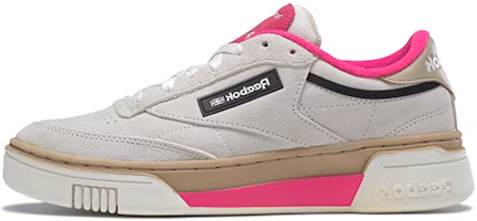 (Women) Reebok Club C Stacked /Pink 'Grey' Q46333 (Women) Reebok Club C Stacked /Pink 'Grey' Q46333