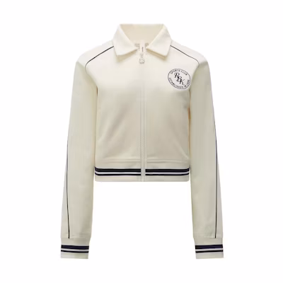 (Women) Reebok Colorblock Knit Zip-Up Jacket Beige Casual Outerwear 24SRC102WGW2