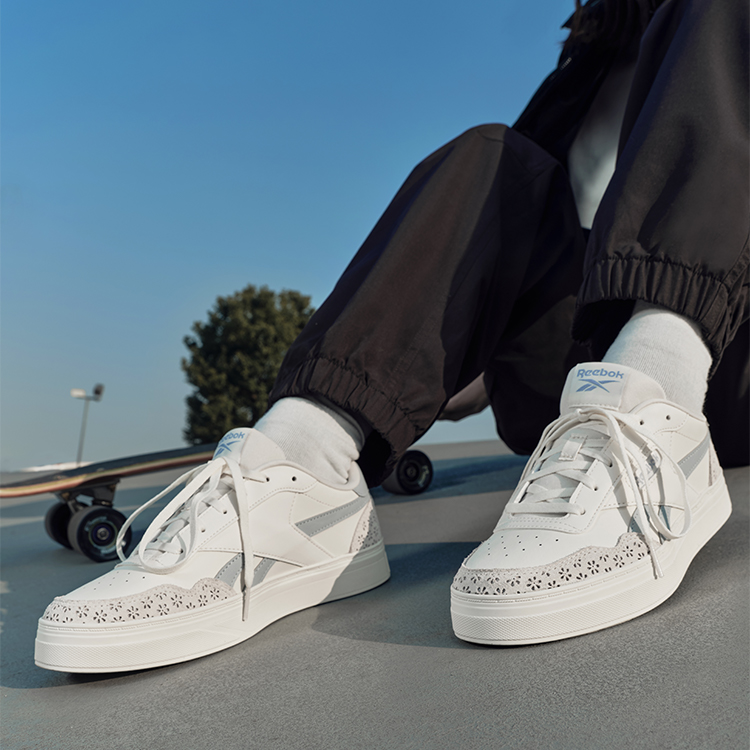 (W) Reebok Court Advance Bold 'White Light Blue' 圖 4