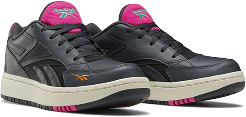 (Women) Reebok Court Double Mix 'Black Pink' FV8663 Lookbook (Women) Reebok Court Double Mix 'Black Pink' FV8663